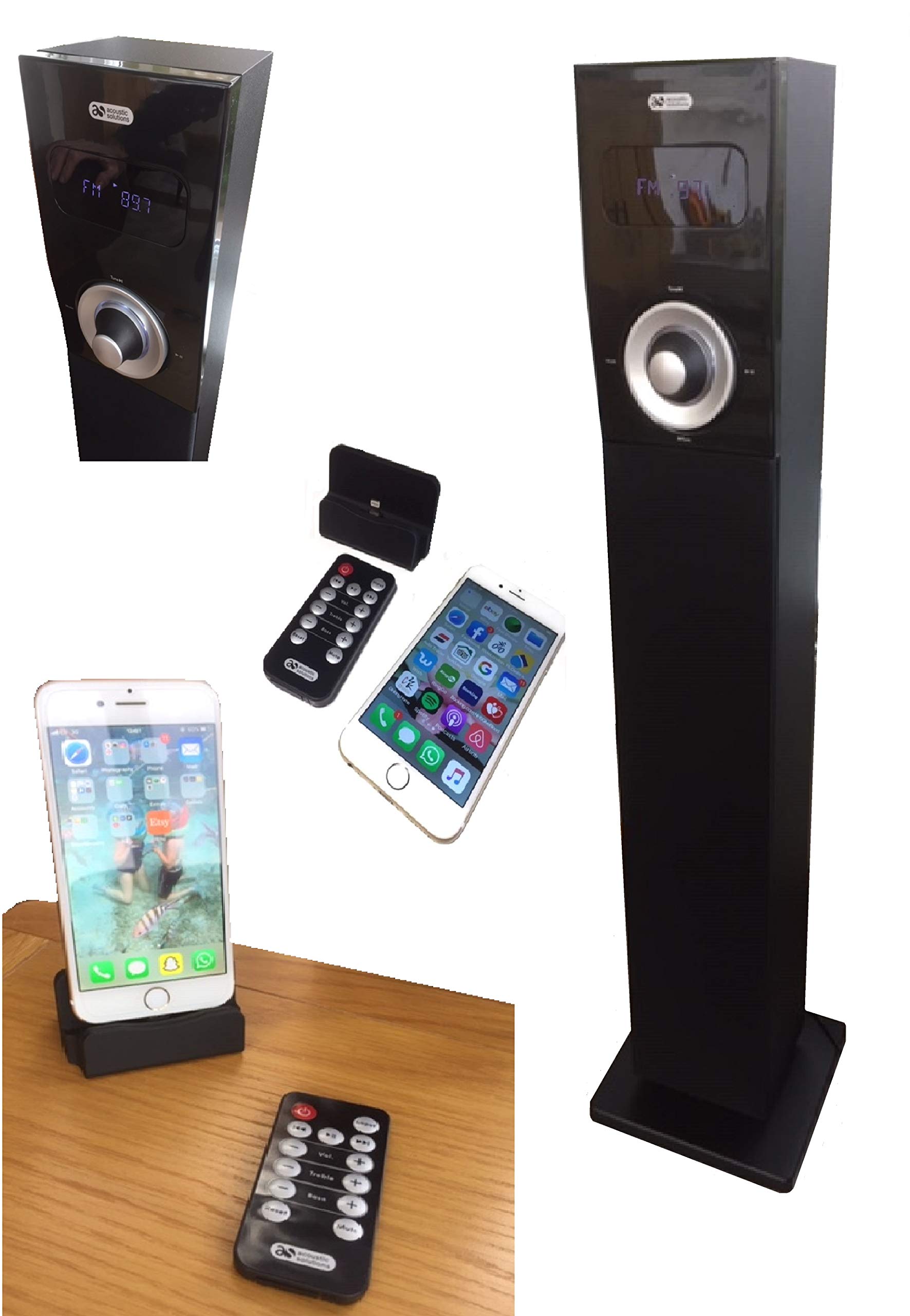 acoustic solutions tower speakers
