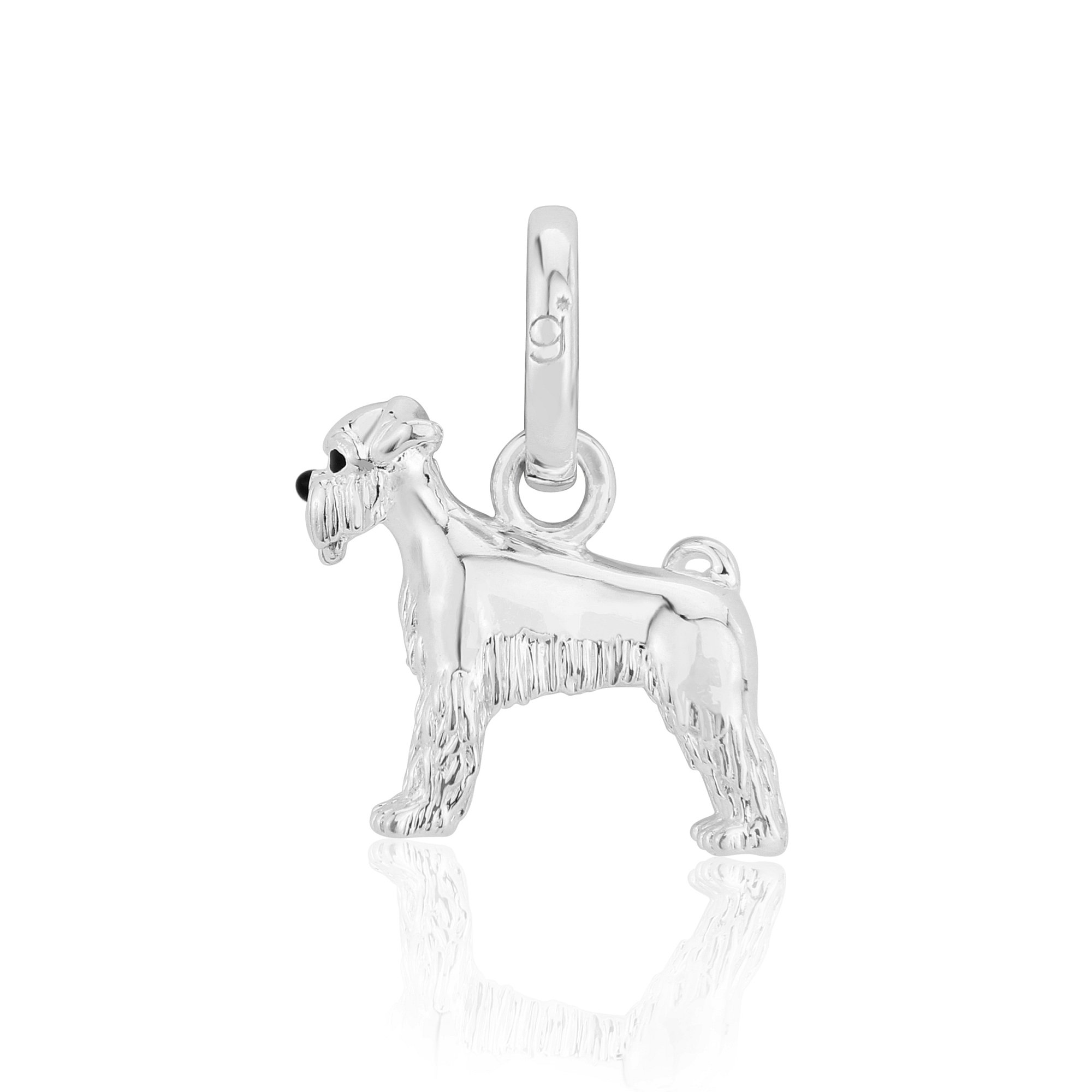 Gemma J Sterling Silver Schnauzer Dog Charm