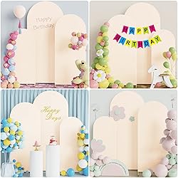 Wokceer Set of 3 Wedding Arch Cover Spandex Fitted