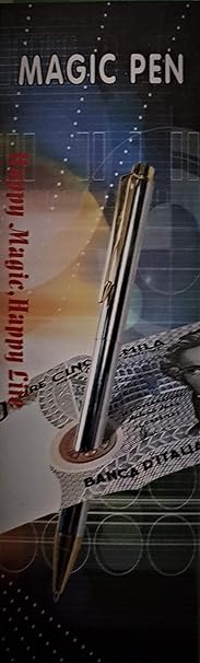 Rungao Stage Close Up 17cm Magic Paper Geld Durchdringender Stift durch Papier Trick Werkzeug