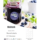 2.5" Diameter Glossy White Round Labels Waterproof Printable Circle Label Sheets 240 Pcs Vinyl Sticker Labels for Inkjet or Laser Printer