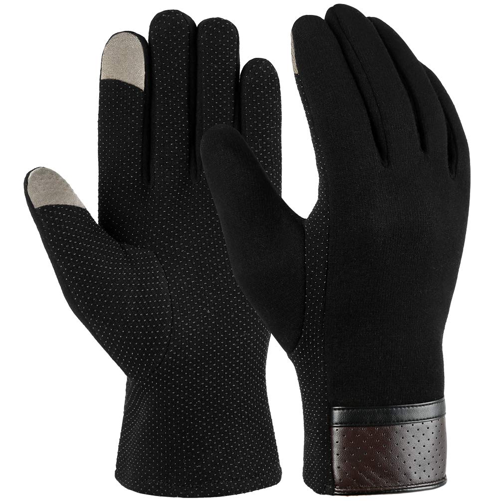 VBIGER Mens Winter Gloves Touch Screen Cycling Gloves M