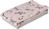 Penguin Home Set of 2 Recycled Cotton Tea Towels Grey Pink 50x70 cm view 8