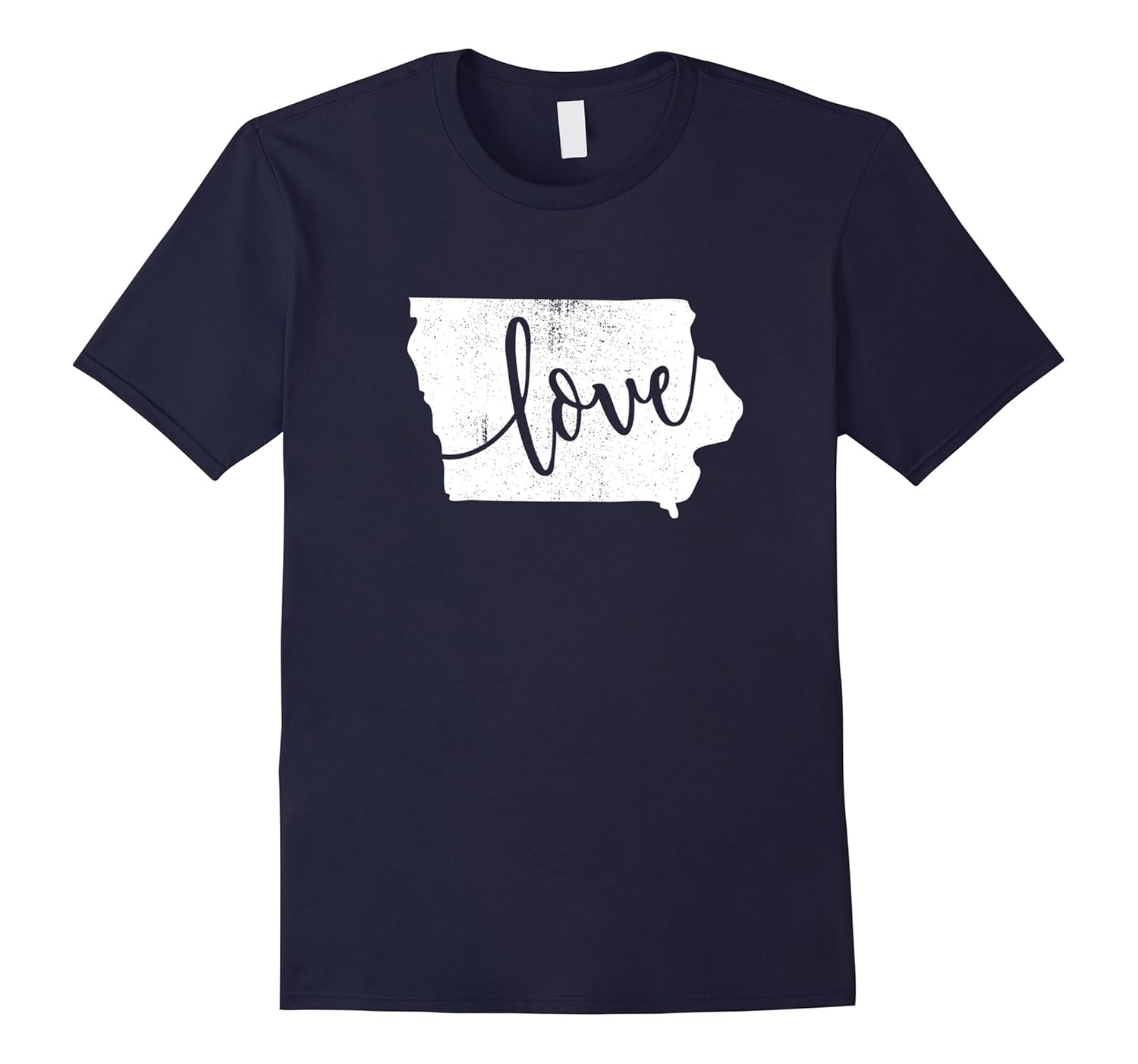 Iowa Home Love Vintage state map outline shirt-ANZ