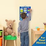 Fridge Magic Interactive Magnetic Learning Calendar Blue 40x32 cm view 6