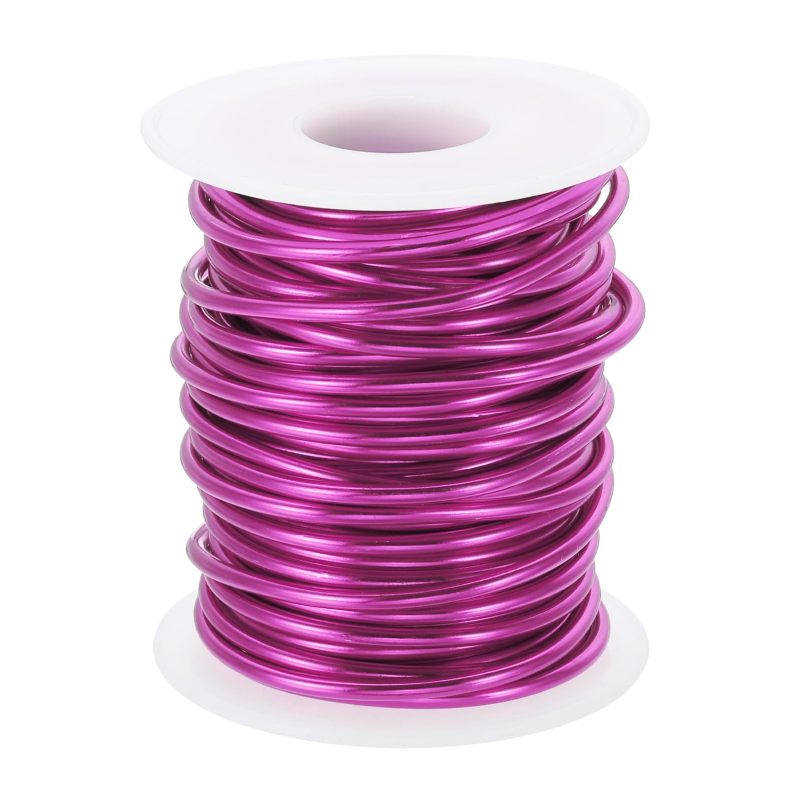 PATIKIL 10 Gauge 2.5mm Aluminum Craft Wire, 32.8 Ft Metal Wire Armature Bendable Wire for Jewelry Making Metal Wrap DIY, Dark Pink