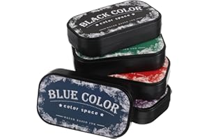 Sewroro 5pcs Vintage Ink Pads Water Based Stamp Pads for Card Making Scrapbooking Fingerprint Painting Safe