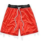 AIMPACT 7" Mens Mesh Shorts Athletic Basketball Shorts Double Layer Gym Workout Shorts with Pocket Drawstring