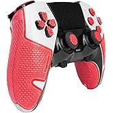 TALONGAMES Controller Grip Tapes Compatible with PS5 DualSense Edge, Ultra Version Anti Slip Tape, Sweat Absorbent, Skin kit, Compatible with PlayStation 5 Edge Grips, Buttons, Trigge, D-pad Red