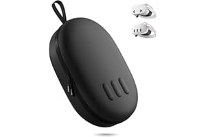 COOWPS Hard Carrying Case for Meta Quest 3S/Quest 3 Accessories, Fits Elite Strap, Portable Full Protection Bag for Travel and Home Storage, Black