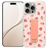 Walli Cases for iPhone 14 Pro Case Aesthetic Wallet Phone Case Card Holder, Securely Holds up to 2 Cards - Cute, Trendy Phone Cover for Women, fits iPhone 14 Pro, with Kickstand & Finger Strap