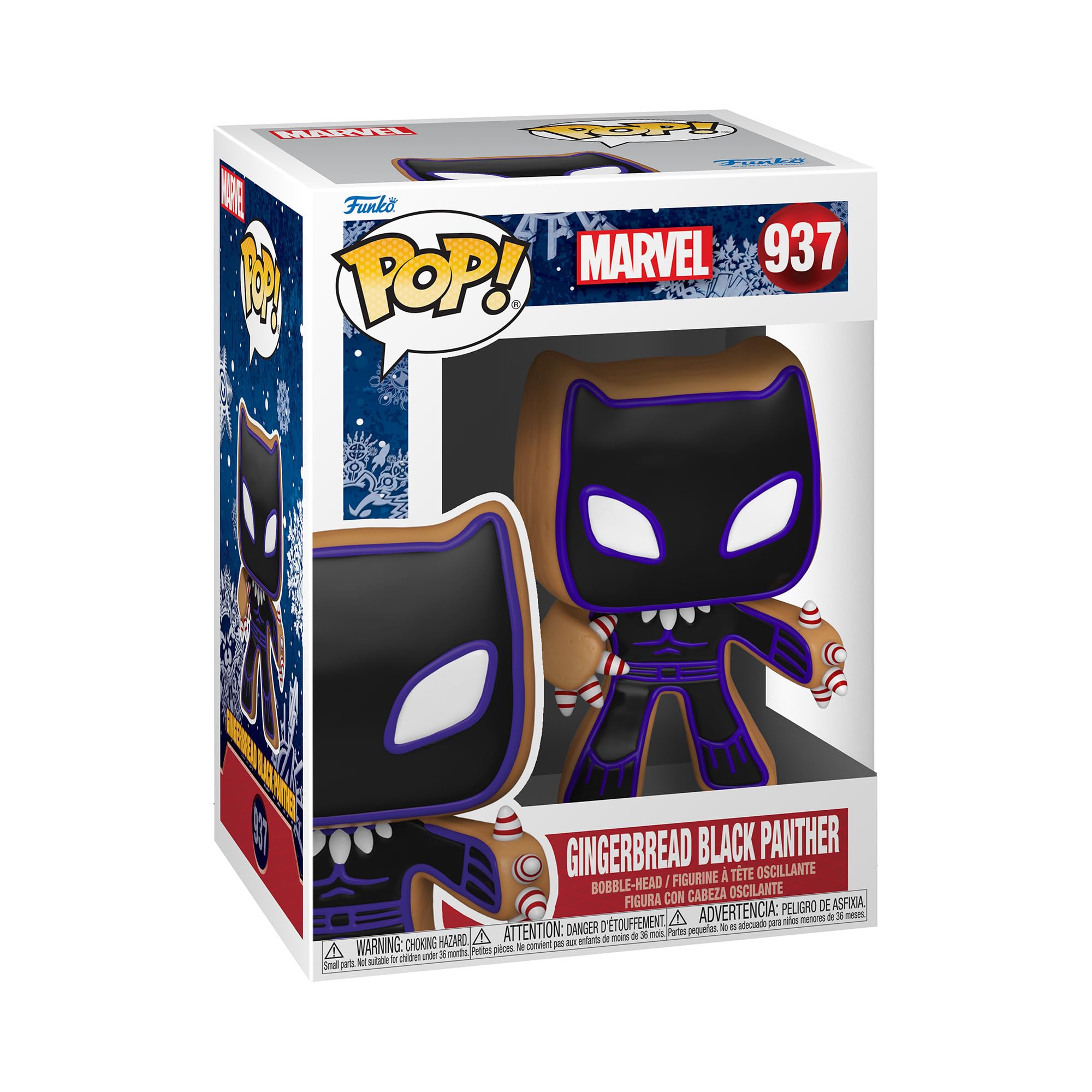 Funko POP! Marvel: Holiday - Black Panther - Marvel Comics - Collectable Vinyl Figure - Gift Idea - Official Merchandise - Toys for Kids & Adults - Comic Books Fans - Model Figure for Collectors