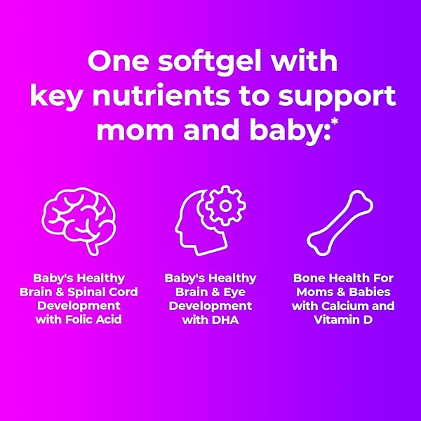 ONE-A-DAY PRENATAL 1 WITH DHA& FOLIC ACID SOFTGELS, 30 EA ( PACK OF 2)