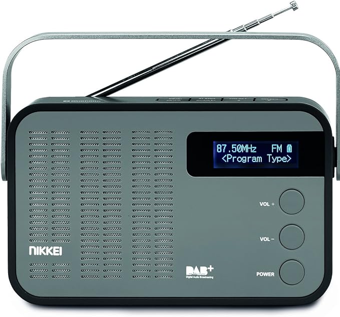 Nikkei NDB40BK [Dab Radio draagbaar] draagbare digitale radio klein