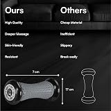 H&S Foot Massage Ball Roller - Silicone Arch Massage Stick Grey view 4