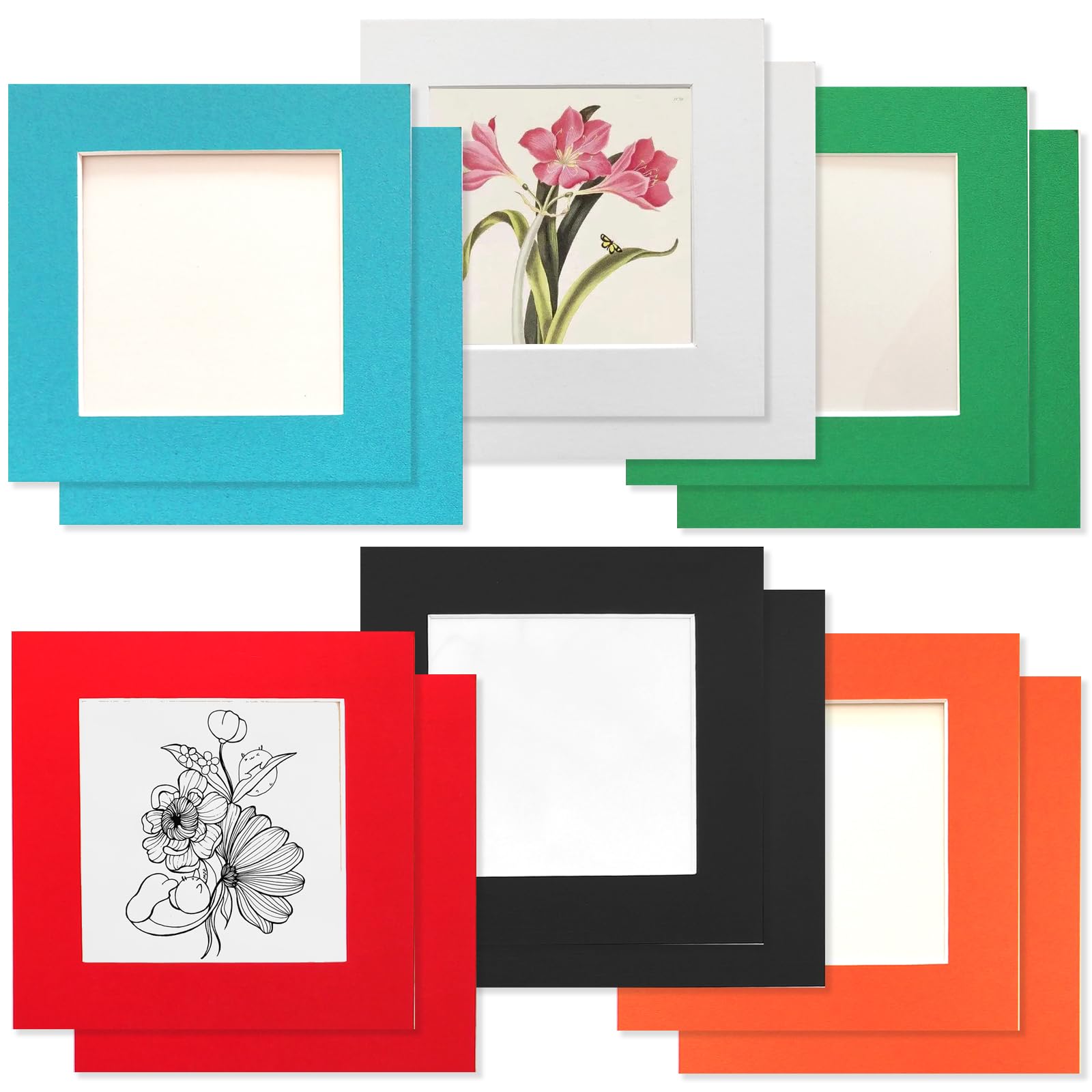 YIYINOE 4x4 Picture Frame Set of 12,Paper Photos