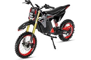 ECOLEAP Electric Dirt Bike for Teens Adults 3500W Peak Electric Motorcycle 37MPH 55Miles Long Range,48V 21Ah Battery Ebike,Hydraulic Brakes Mountain Off-Road EBike 400LBS Max Load Fit Age 13+