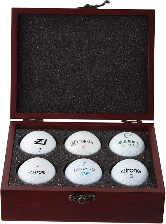 Personalised Wooden Golf Ball Box Amazon.co.uk Kitchen & Home