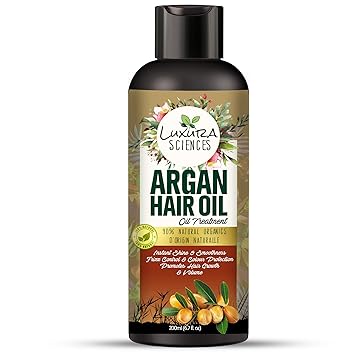 Luxura Sciences Argan Oil For Hair Growth 200ml, No Parabens, No Silicones, No Mineral Oil