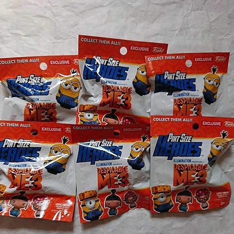 Amazon ピントサイズ ヒーローズ ミニオンズ ミニオン 怪盗グルーのミニオン大脱走 Funko まとめ売り 6個セット フィギュア ドール 通販