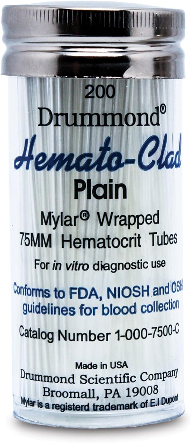 Plain Glass 75mm Hematocrit Tubes