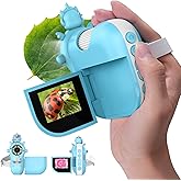 BEBANG 1000X Handheld Microscope for Kids - 4K 2.0" Screen Rechargeable Digital Scope Mini Pocket Portable Magnifying Glass Edu Learning Science Toy Gift with Slides Kit 4-12 Children Students (Cyan)