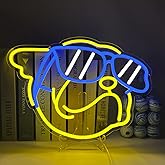 UExnkj-Y Dog Neon Signs for Wall Decor, Bulldog LED Neon Lights Signs Animal Neon Sign USB Powered Led Light Signs for Pet Shop Birthday Party Bedroom Decor Gifts for Children Kids Girl