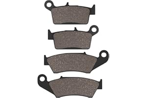 Cyleto Front and Rear Brake Pads for Suzuki DRZ400 2000-2009 DRZ400SM 2005-2009/Honda XR650L CR125 CR250 XR250 XR650 XR400/Kawasaki KX125 KX250/Yamaha YZ125 YZ250 WR250
