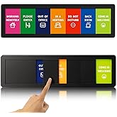 Office Door Signs,7 Options-Do Not Disturb, Out of Office, In a Meeting, Working Remotely,Please Knock, Back Soon, Come in Welcome Privacy Door Signs Available and Away for Conference Room & Meeting
