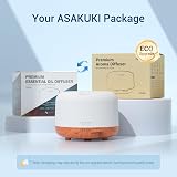 ASAKUKI 500ml Essential Oil Diffuser 5-in-1 Ultrasonic Quiet Remote view 8