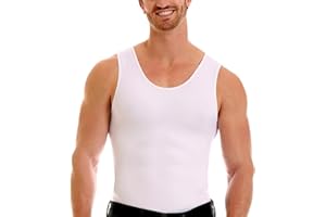 Insta Slim -Made in USA- Compression Tank-Top Shapewear for Men. Tummy Control Slimming Body-Shaper for Belly & Back Support