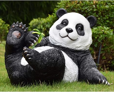 FRP, Simulación, Adornos De Animales Panda, Jardín Urbano Al Aire ...