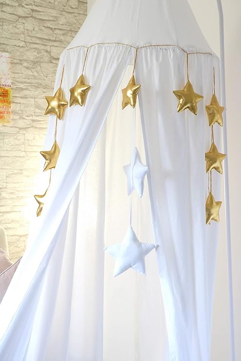 Babymajawelt Glam Guirnalda De Estrellas 180 Cm Aprox Decoracion Para Paredes Ventanas Habitacion Infantil Dorado Dorado Amazon Es Bebe