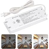 HitLights 60W Dimmable LED Driver, 120V AC to 12V DC, Low Voltage Transformer for Strip Lights, LED Lighting Projects, Compatible with Lutron & Leviton dimmers, ETL Listed (Removable AC Cord Included)