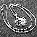 HANDMADE JEWELLERY - Werewolf Sun Moon Stainless Steel Norse Vikings Pendant Necklace Viking Amulet Pendant (55MM(22 Inches))