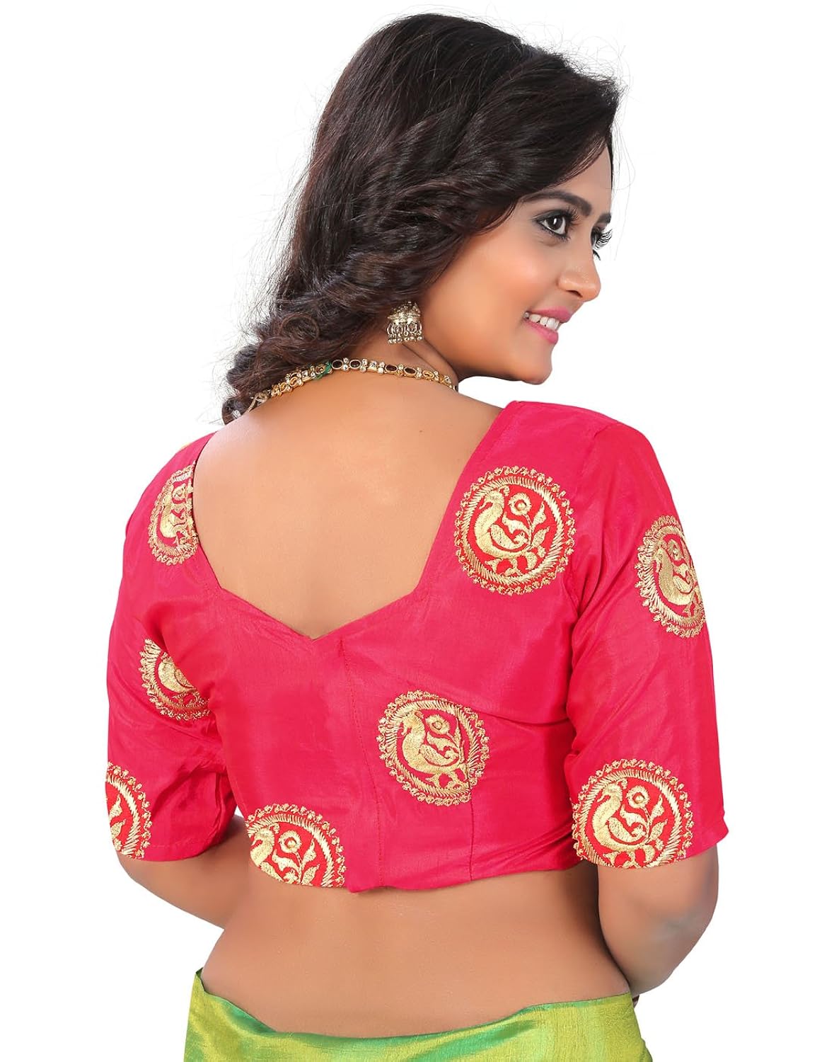 e-vastram artificial silk tassel saree (sanag_green_free size)