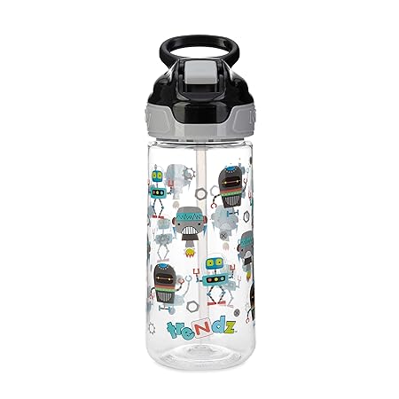 Nuby Trendz Grande Trinkflasche, 540 ml, Roboter