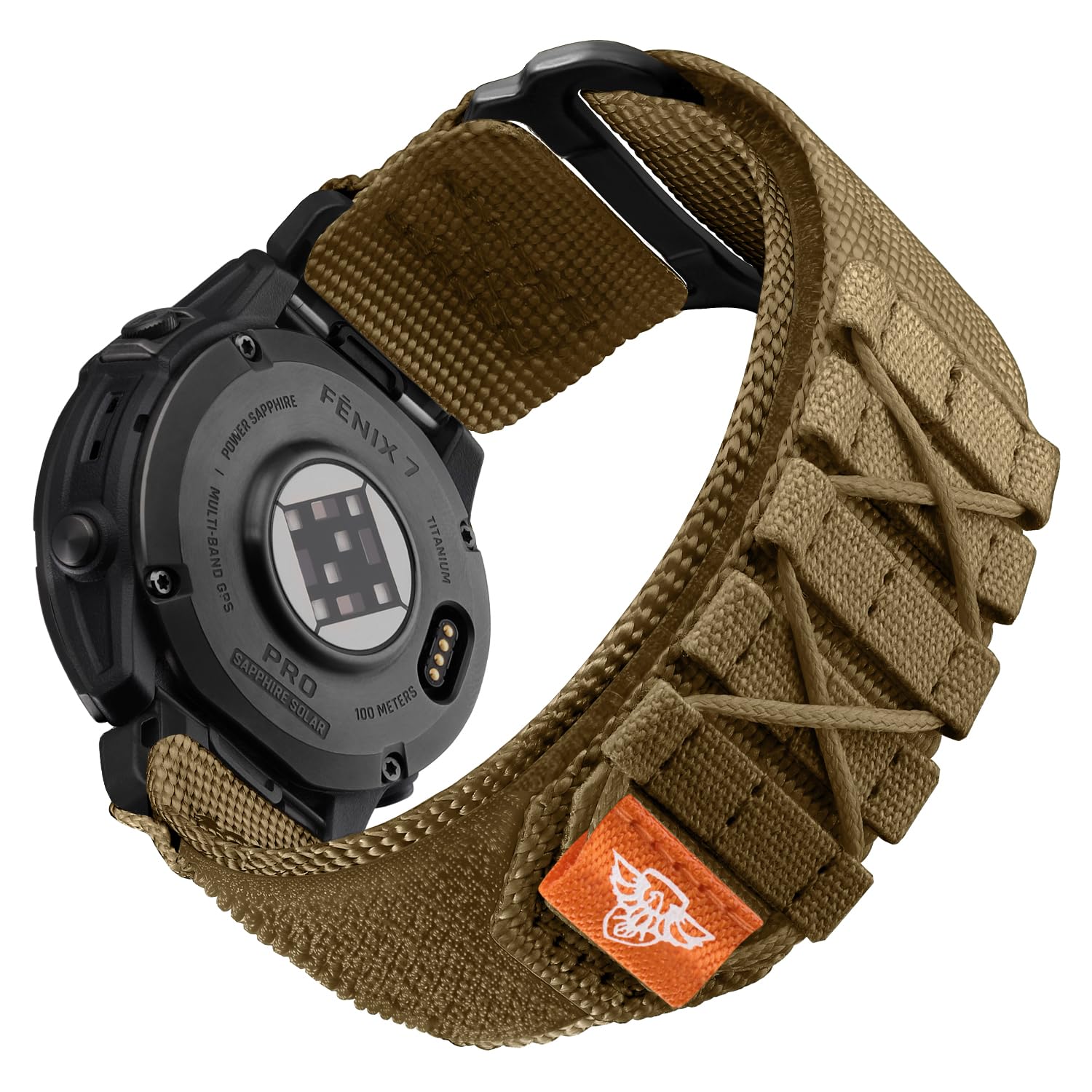 Photo 1 of Bandletic Compatible with Garmin Instinct Watch Bands, Rugged Tactical Nylon for Fenix 8 47mm/7/6 Pro/5 Plus, Quick Fit 22mm Strap Fit for Forerunner 965/955/945/Approach S70/S62/S60/Epix 2 Pro/Quatix