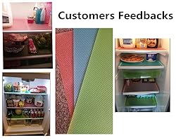 4 Pack Refrigerator Mats, HityTech EVA Refrigerator
