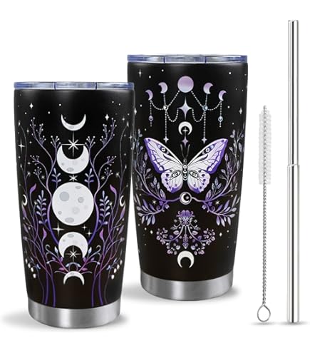 ATHAND Evil Eye Tumbler – 20 Oz Insulated Stainless Steel Cup With Lid, Double Wall Vacuum, Blessing Gift For Women & Mom