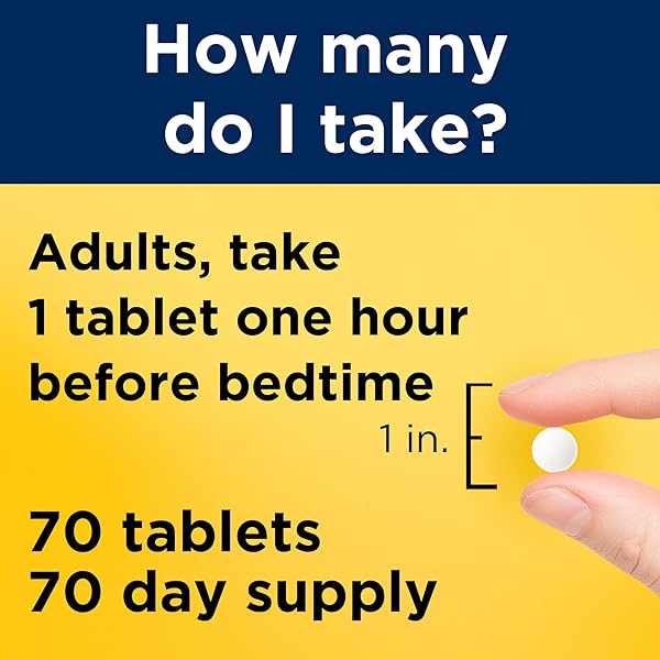 NATURE MADE MELATONIN 10MG MAXIMUM STRENGTH TABLETS, 100% DRUG FREE SLEEP AID FOR ADULTS, 70 COUNT, 70 DAY SUPPLY