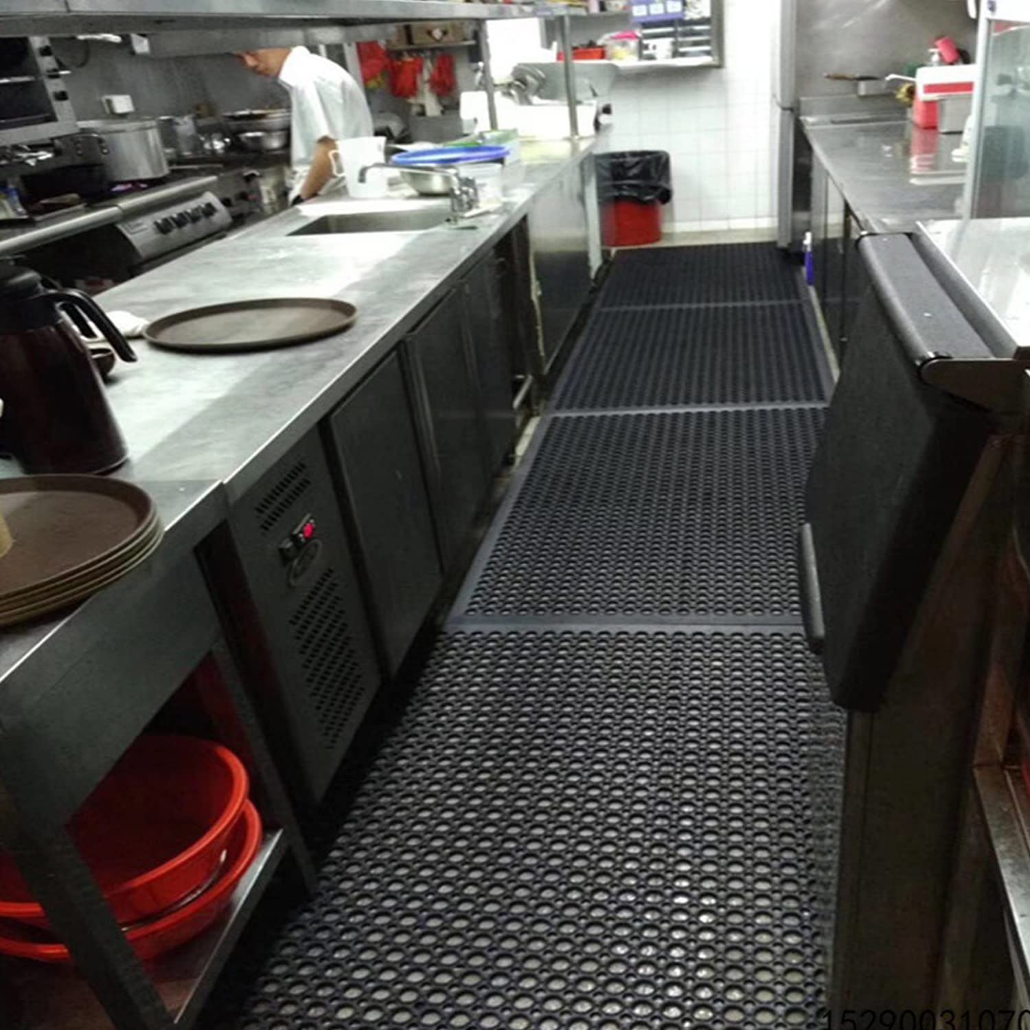 Anti Fatigue Rubber Floor Mat - Durable Non-Slip Bar & Kitchen Drainage Anti Fatigue Rubber Floor Mat - Durable Non-Slip Bar & Kitchen Drainage