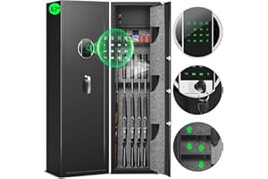 5-8 Rifle Gun Safe, Large Gun Safes & Cabinets, 57" Quick Access Gun Safe for Home Rifles and Pistols, Heavy Fireproof Gun Ca