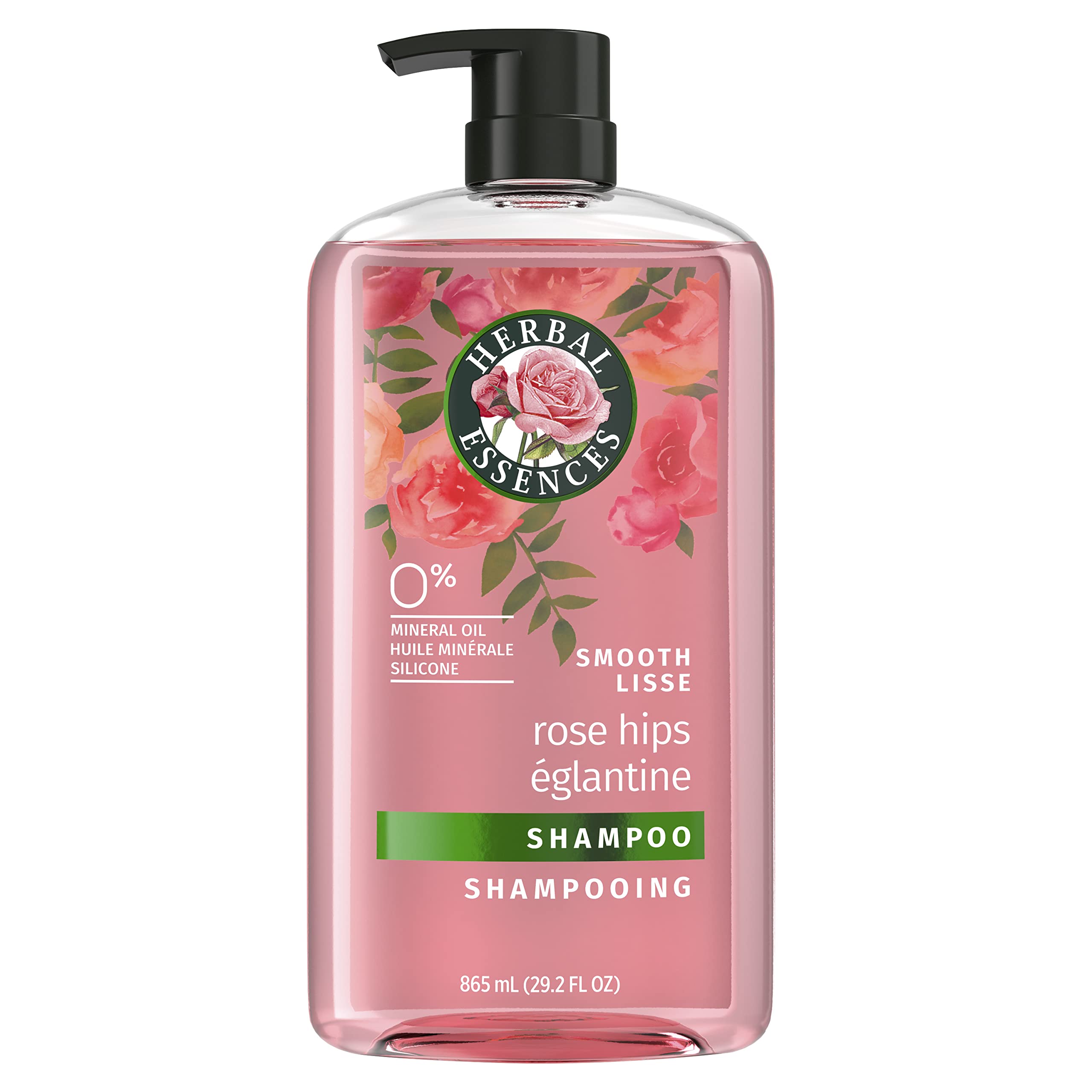 Photo 1 of Herbal Essences Rose Hips Shampoo - Smooth, Shiny Hair with Vitamin E & Jojoba, Safe for Color Treated Hair, Floral Scent, Cruelty-Free, Dermatologist-Tested, 29.2 Fl Oz