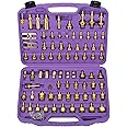 YFIXTOOL 77PCS Air Conditioning Leak Test Kit, Air Conditioning Leak Detector, A/C Compressor Detection Repair Tool Kit