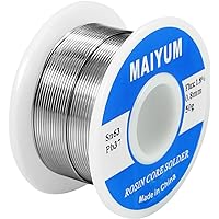 MAIYUM 63-37 Tin Lead Rosin Core Solder Wire for Electrical Soldering (0.8mm 50g)