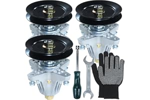 NIDAIFEI Greased 3 Pack 918-06980 Spindle Assembly Replaces Cub Cadet 918-06980, 618-06980 for Cub Cadet RZT 50, XT1 ST54, ZT1 50, ZT2 50 Craftsman G8200 G8300 ZS6700, Troy Bilt Mustang 50 XP Tractors