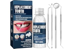 TUHIMO Tooth Repair Kit, Moldable Tooth Replacements Kit for Fixing, Dental Care Kit Temporary Filling DIY at Home, Restoring Your Confident Smile
