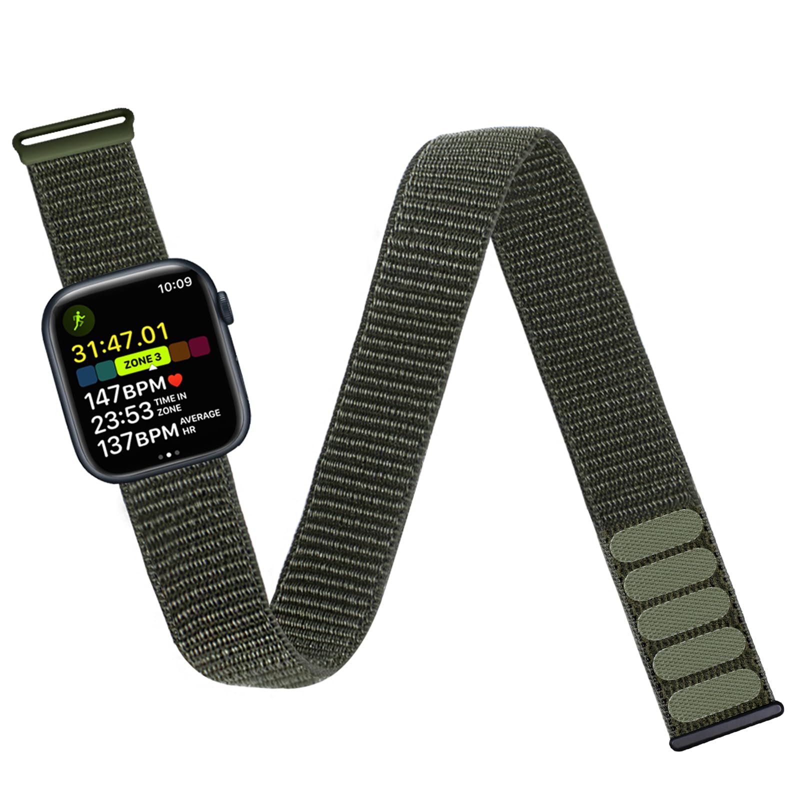 Ankle/Arm Band Compatible with Apple Watch 49mm 46mm 45mm 44mm 42mm 41mm 40mm 38mm, Breathable Nylon Armband for IWatch SE Ultra Series 11 10 9 8 7 6 5 4 3 2 1, Ankle Strap for Women Men