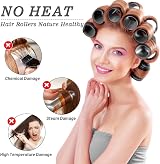 Thrilez 37 PCS Hair Roller Set 4 Sizes 63mm 48mm 36mm 25mm with Clips view 3